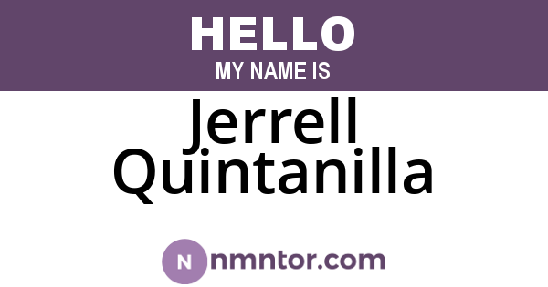 Jerrell Quintanilla