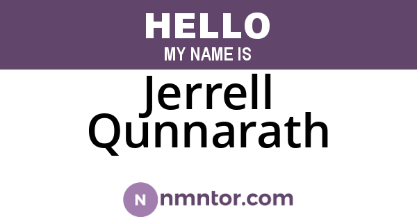 Jerrell Qunnarath