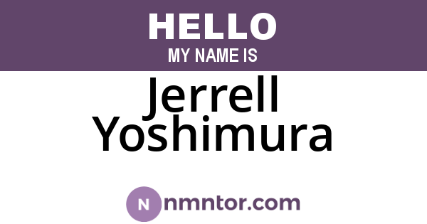 Jerrell Yoshimura