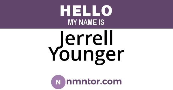 Jerrell Younger