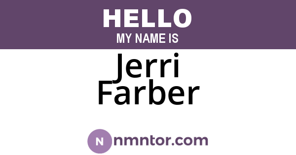Jerri Farber