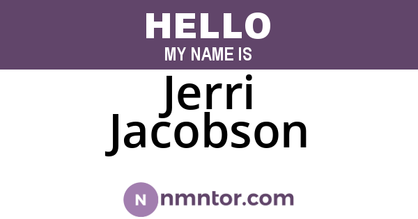Jerri Jacobson