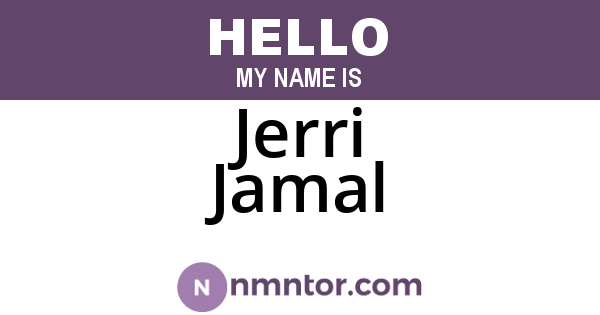 Jerri Jamal
