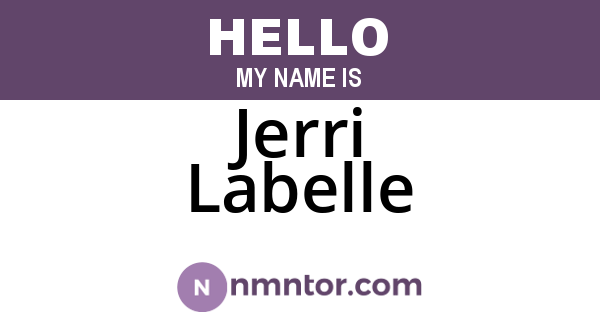 Jerri Labelle