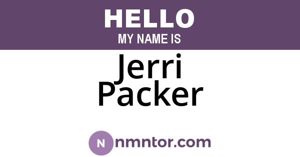 Jerri Packer