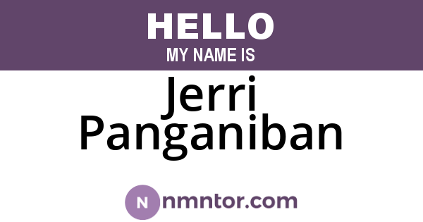 Jerri Panganiban