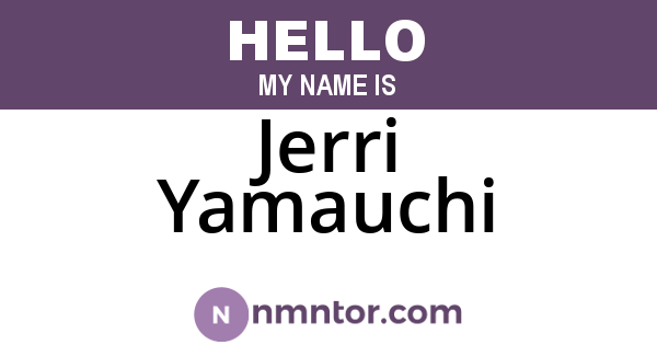 Jerri Yamauchi