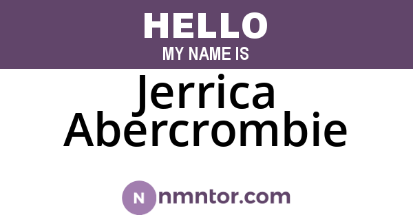 Jerrica Abercrombie
