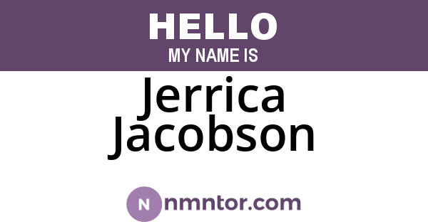 Jerrica Jacobson