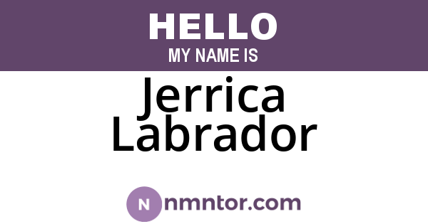 Jerrica Labrador