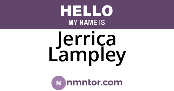 Jerrica Lampley