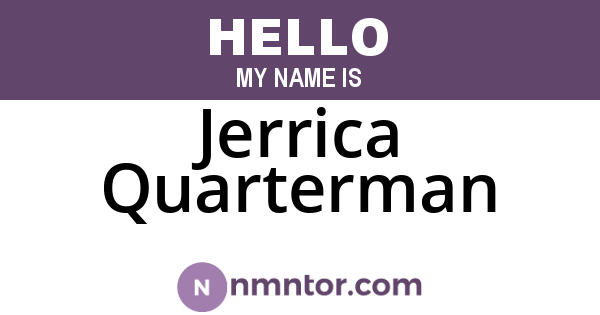 Jerrica Quarterman