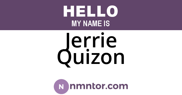 Jerrie Quizon