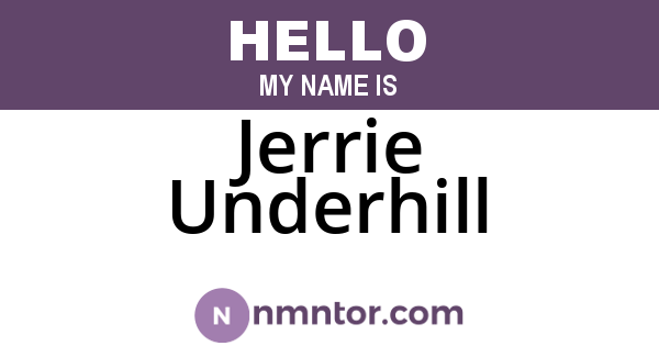 Jerrie Underhill