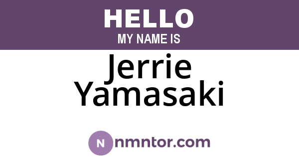 Jerrie Yamasaki