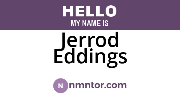 Jerrod Eddings