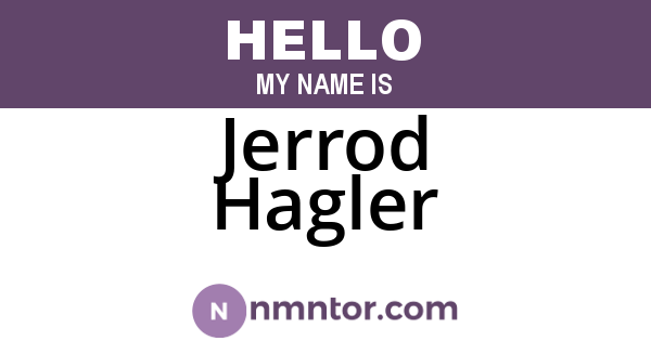 Jerrod Hagler