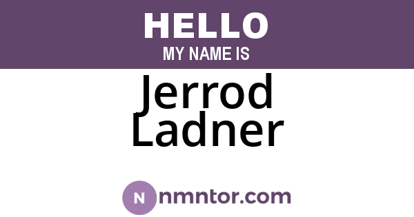 Jerrod Ladner