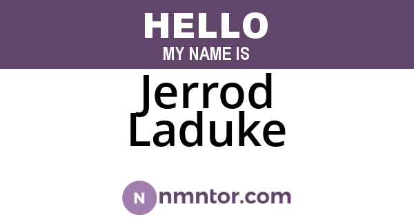 Jerrod Laduke