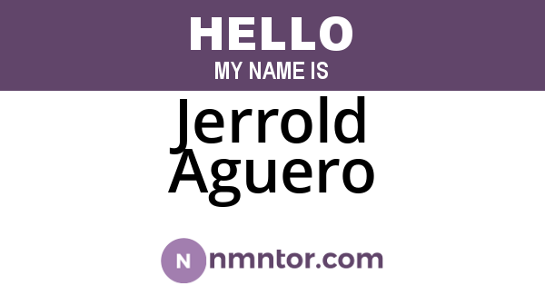 Jerrold Aguero