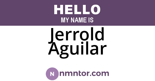 Jerrold Aguilar
