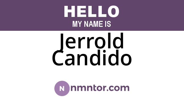 Jerrold Candido