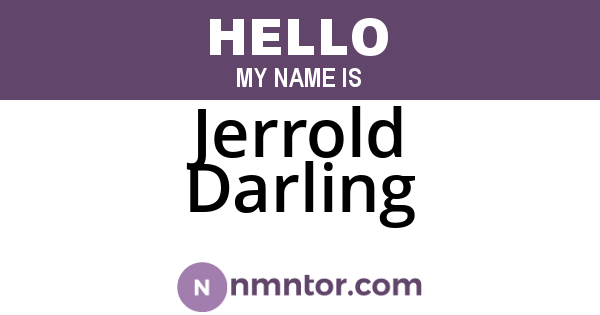 Jerrold Darling