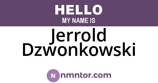 Jerrold Dzwonkowski