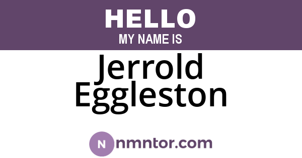 Jerrold Eggleston