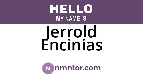 Jerrold Encinias