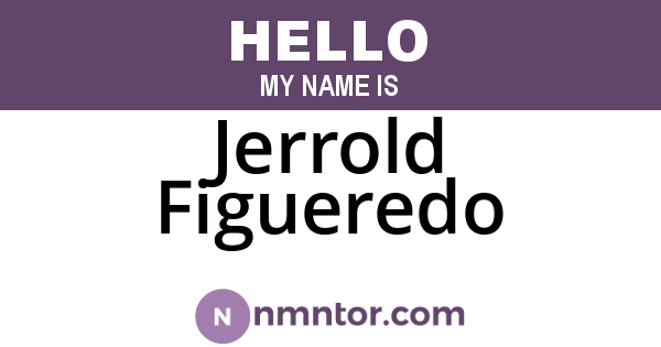 Jerrold Figueredo