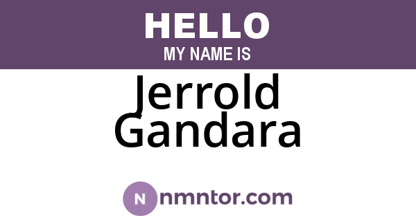 Jerrold Gandara