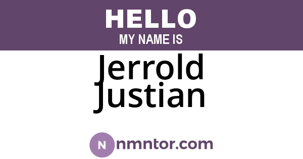 Jerrold Justian