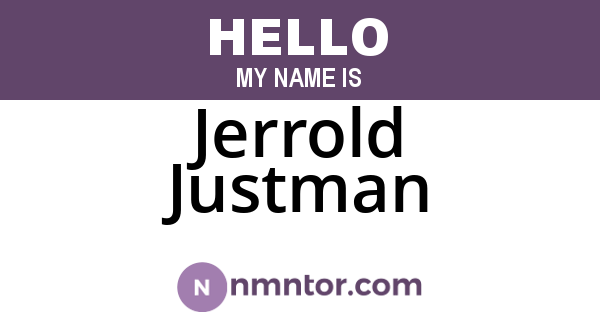 Jerrold Justman