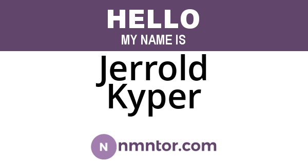 Jerrold Kyper