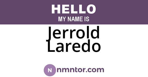 Jerrold Laredo