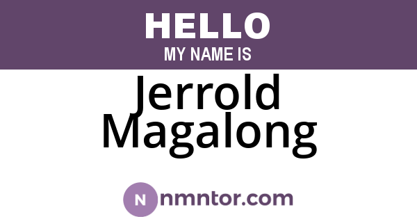 Jerrold Magalong
