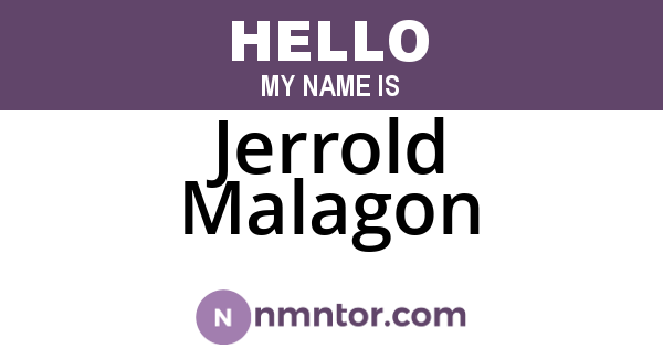 Jerrold Malagon