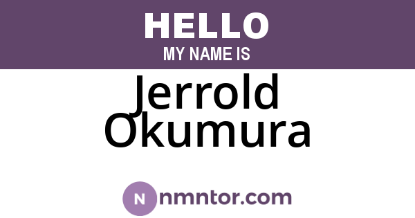 Jerrold Okumura