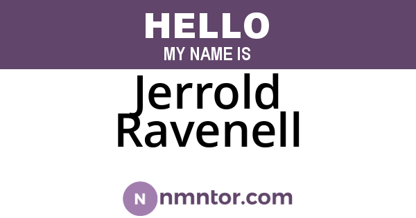 Jerrold Ravenell