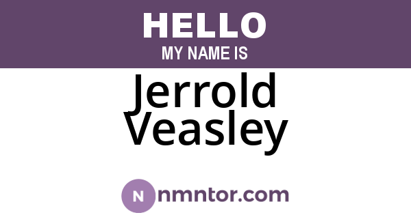 Jerrold Veasley