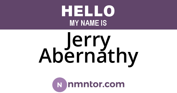 Jerry Abernathy