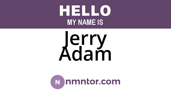 Jerry Adam