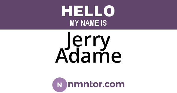 Jerry Adame