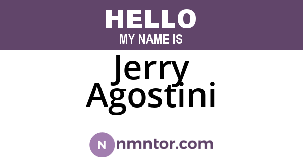 Jerry Agostini