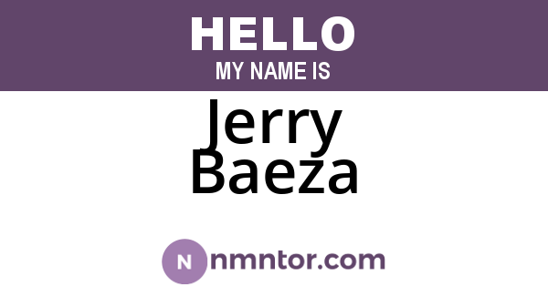 Jerry Baeza