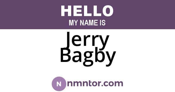 Jerry Bagby