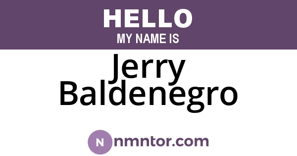 Jerry Baldenegro