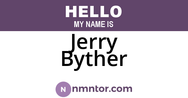 Jerry Byther