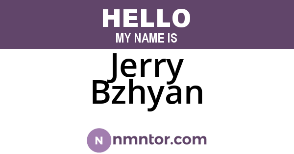 Jerry Bzhyan